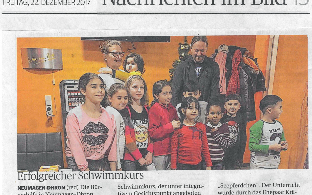 „Erfolgreicher Schwimmkurs; Neumagen- Drohn“
